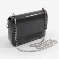 Крепления для ручек для сумки 2шт 1,8*1,5*0,5см 4 винта металл чёрный никель АУ