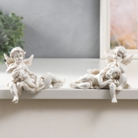 Сувенир полистоун "Спящие ангелы" МИКС 11х6,5х11,5 см