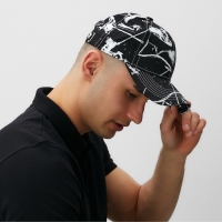 Кепка MINAKU, цвет чёрно-белый, размер 58