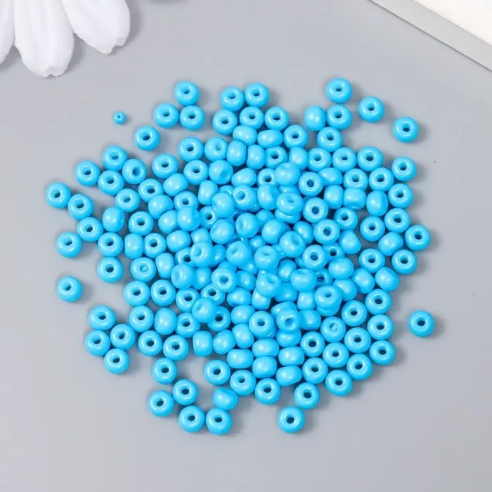 Бисер стекло 6/0 "Васильковый" 15 гр