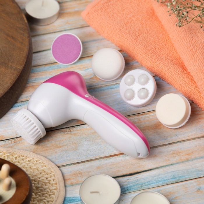 Набор Luazon LMZ-039, 5 в 1, для лица и тела, 2хAA (не в комплекте), розовый Набор Luazon LMZ-039, 5 в 1, для лица и тела, 2хAA (не в комплекте), розовый