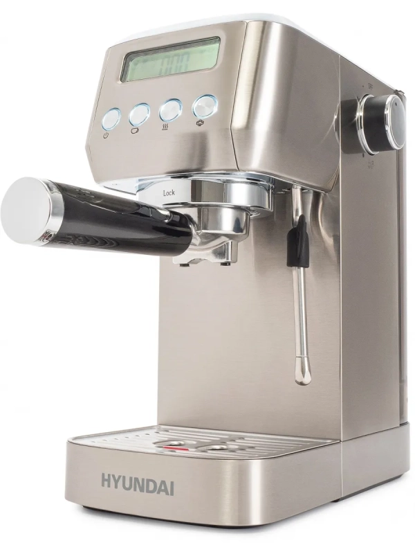 Кофеварка рожковая HEM-9990 серебристый