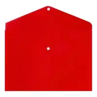 Папка-конверт на кнопке А4, 200 мкм, Calligrata DeLuxe, непрозрачная, матовая, красная