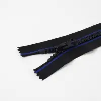 Молния &laquo;Трактор&raquo;, №8, неразъёмная, замок автомат, 18 см, чёрная, синяя