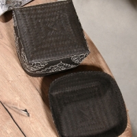 Корзинка плетеная "Бонтанг" бамбук 24х24х15 см, тёмная Корзинка плетеная "Бонтанг" бамбук 24х24х15 см, тёмная