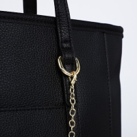 Сумка женская тоут на молнии, цвет чёрный Сумка женская тоут на молнии, цвет чёрный