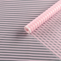 Пленка для цветов, матовая, "Зебра", розовый, 0,6 х 9м &plusmn;5%