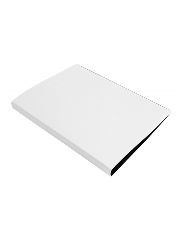 Папка с пружинным скоросшивателем А4, 700 мкм, 27 мм, Calligrata DeLuxe, внутренний карман, до 180 листов, молочный / черный