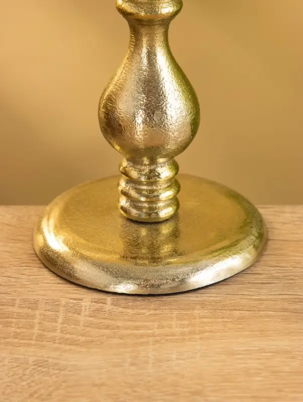 Подсвечник "Ферзь" алюминий 13 см, цв. золото