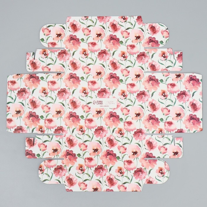 Коробка подарочная, упаковка, &laquo;Только для тебя&raquo;, цветы, 16.5 х 12.5 х 5 см