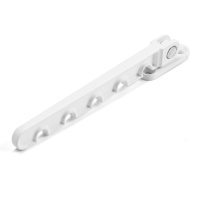 Ограничитель оконный, металлический  для окон ПВХ, белый
