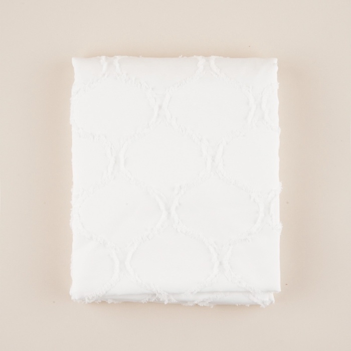 Штора для ванной двойная &laquo;Ла Каса&raquo;, с люверсами, 200&times;200 см, полиэстер, полиэтилен, белая