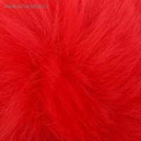 Помпон искусственный мех "Красный" d=10 см