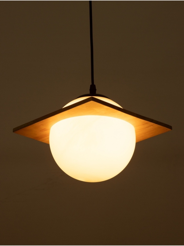 Светильник BayerLux ЭКО "Лакки" 1х40Вт Е27 черный/коричневый 23х23х100см