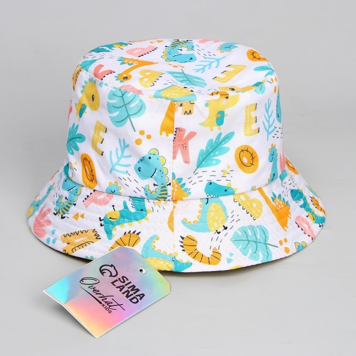 Панама детская для девочки &laquo;Дино&raquo;, р-р. 52-54 см