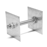 Анкер ЛОМ, регулируемый по высоте, оцинкованный, М24х200х150 мм