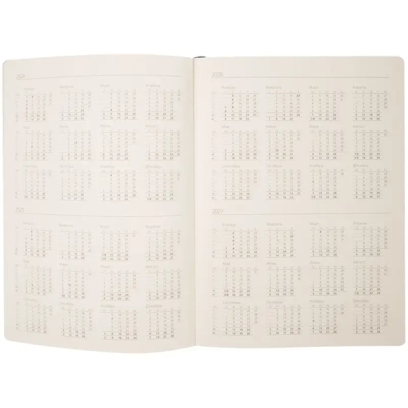 Ежедневник Flexpen Black, недатированный, черный с зеленым