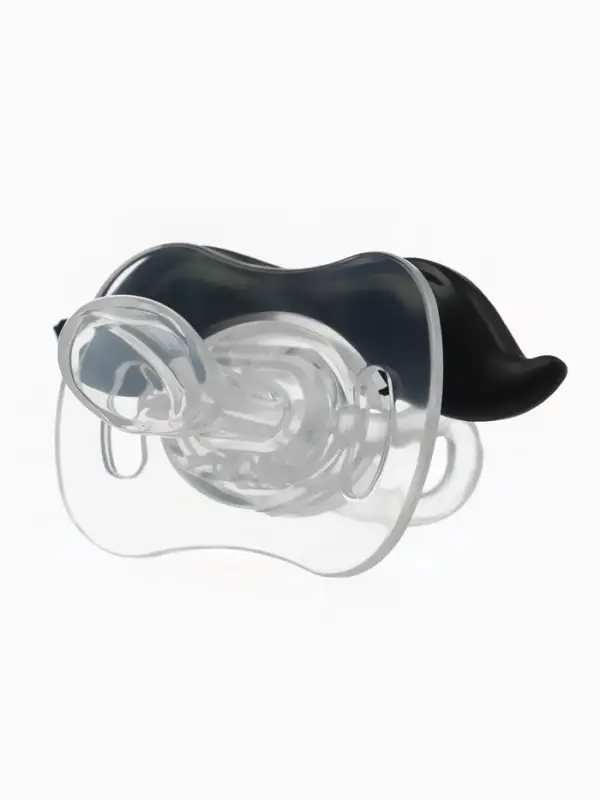 Пустышка-прикол, силиконовая, ортодонтическая, с колпачком, +0 мес., &laquo;Усы&raquo;