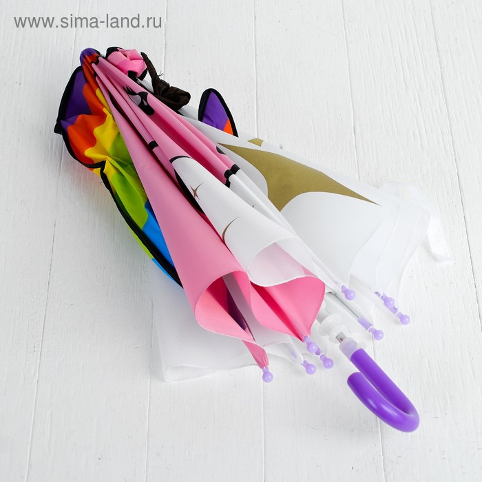 Зонт детский фигурный Зонт детский фигурный "Единорог", d=64 см