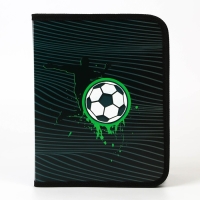 Папка для тетрадей А5 на молнии вокруг пластик ПМ-А5-04 мал &laquo;1 сентября: Футбол&raquo;