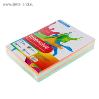 Бумага цветная А4, 500 листов Calligrata Интенсив, 5 цветов, 80 г/м&sup2;