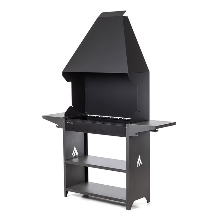 Мангал Professional Standart Zont PSZ3000, 158.2×41.2×207.9 см, 3 мм, полки, с крышей Мангал Professional Standart Zont PSZ3000, 158.2×41.2×207.9 см, 3 мм, полки, с крышей