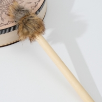 Шаманский бубен "Мехенди. Лотос и бабочка" с колотушкой 5х25х25 см Шаманский бубен "Мехенди. Лотос и бабочка" с колотушкой 5х25х25 см