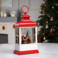 Светодиодная фигура «Фонарь с Дедом Морозом» 12 × 22.5 × 7.8 см, пластик, батарейки ААх3 (не в комплекте), USB, свечение тёплое белое Светодиодная фигура «Фонарь с Дедом Морозом» 12 × 22.5 × 7.8 см, пластик, батарейки ААх3 (не в комплекте), USB, свечение тёплое белое