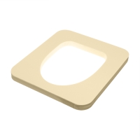 Сиденье для уличного туалета, 38 &times; 50 см, с крышкой, Эконом, пенополистирол