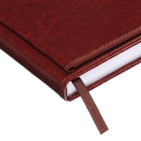 Ежедневник недатированный,формат А5, 140 листов, в клетку, обложка кожзам, с хлястиком, с калькулятором, коричневый Ежедневник недатированный,формат А5, 140 листов, в клетку, обложка кожзам, с хлястиком, с калькулятором, коричневый