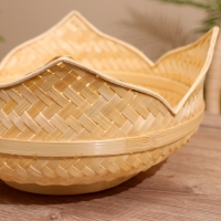 Вазочка плетёная, из бамбука 25х25х10 см Вазочка плетёная, из бамбука 25х25х10 см