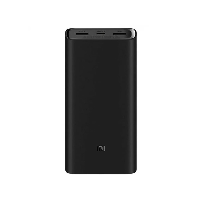 Внешний аккумулятор Xiaomi Mi 50W, 20000 мАч, 2 USB, Type-C, 3А, индикатор, черный Внешний аккумулятор Xiaomi Mi 50W, 20000 мАч, 2 USB, Type-C, 3А, индикатор, черный
