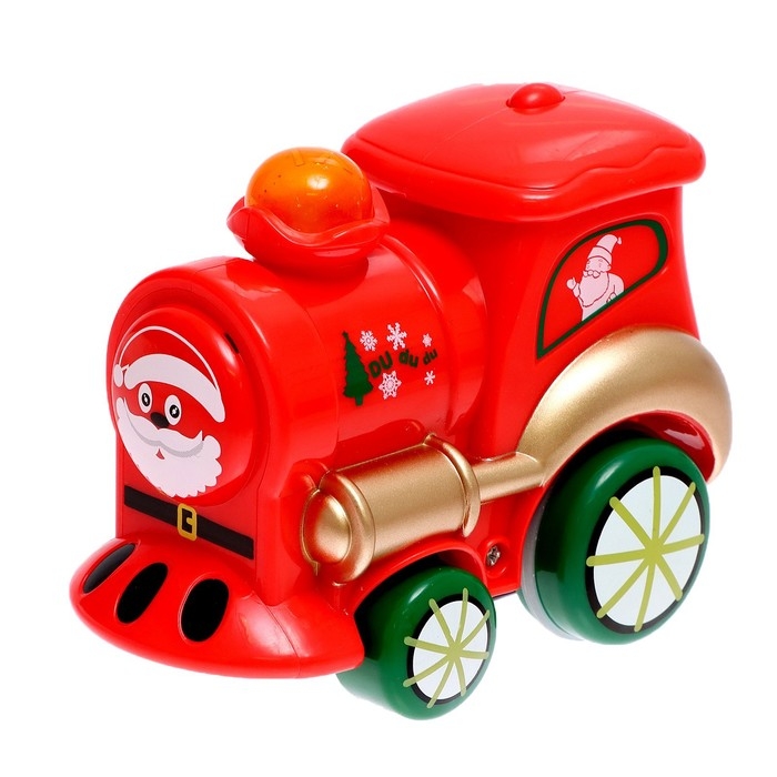Железная дорога &laquo;Новогодний поезд&raquo;, работает от батареек