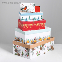 Набор коробок 10 в 1 &laquo;Новогодний&raquo;, 12 х 7 х 4‒32.5 х 20 х 12.5 см 4, Новый год