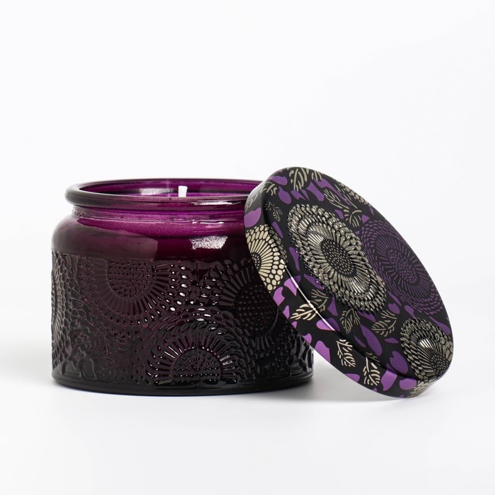 Свеча ароматическая в банке Свеча ароматическая в банке "SAN BLACK FRUITS", 5х7 см, ежевика