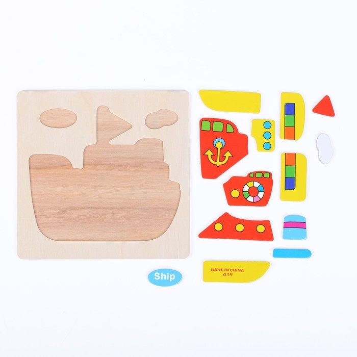 Рамки-вкладыши &laquo;Транспорт&raquo; 15 &times; 15 &times; 0,5 см, МИКС