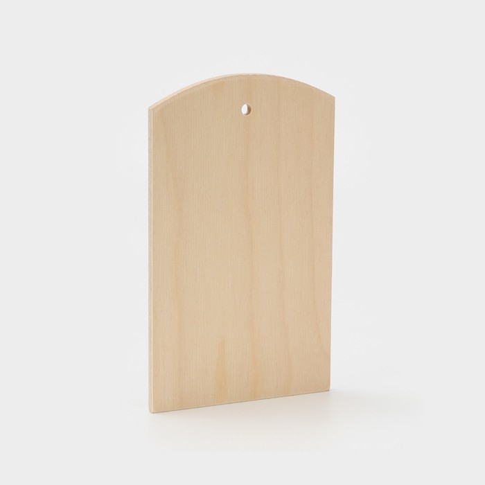 Доска разделочная деревянная с отверстием Доляна, 21&times;12,5 см, фанера