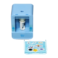 Точилка электрическая (батарейки в комплект не входят). работает от 2-х AA батареек Синий