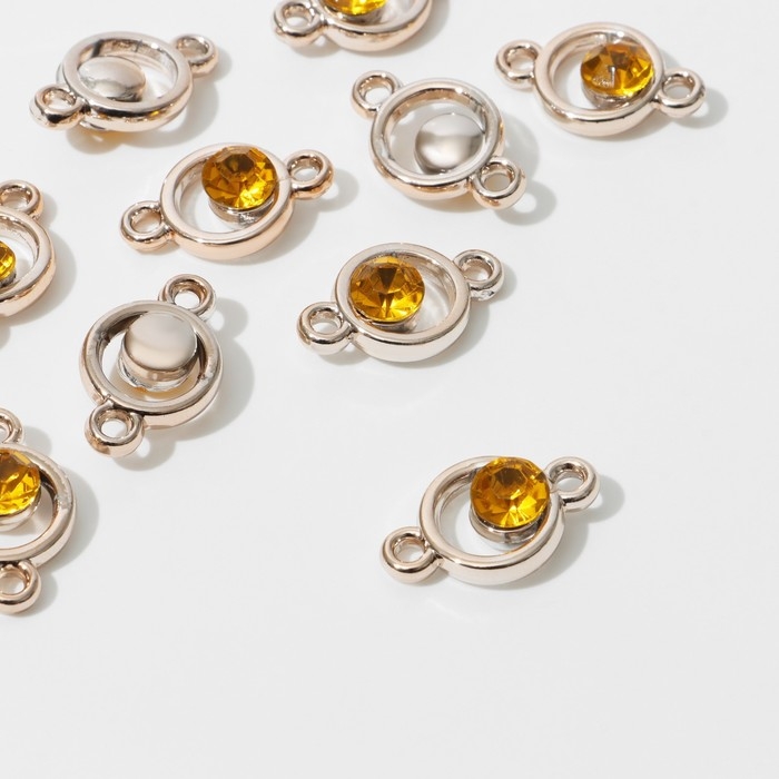 Коннектор «Орбита» 2,4×1,5×0,7 см, (набор 10 шт.), цвет золотой в золоте Коннектор «Орбита» 2,4×1,5×0,7 см, (набор 10 шт.), цвет золотой в золоте