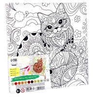 Картина по номерам на холсте с подрамником &laquo;Грациозная кошка&raquo;, 20 х 20 см