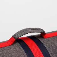 Сумка - переноскадля животных, каркасная, складная, 46 х 28,5 х 26 см, красно-серая Сумка - переноскадля животных, каркасная, складная, 46 х 28,5 х 26 см, красно-серая