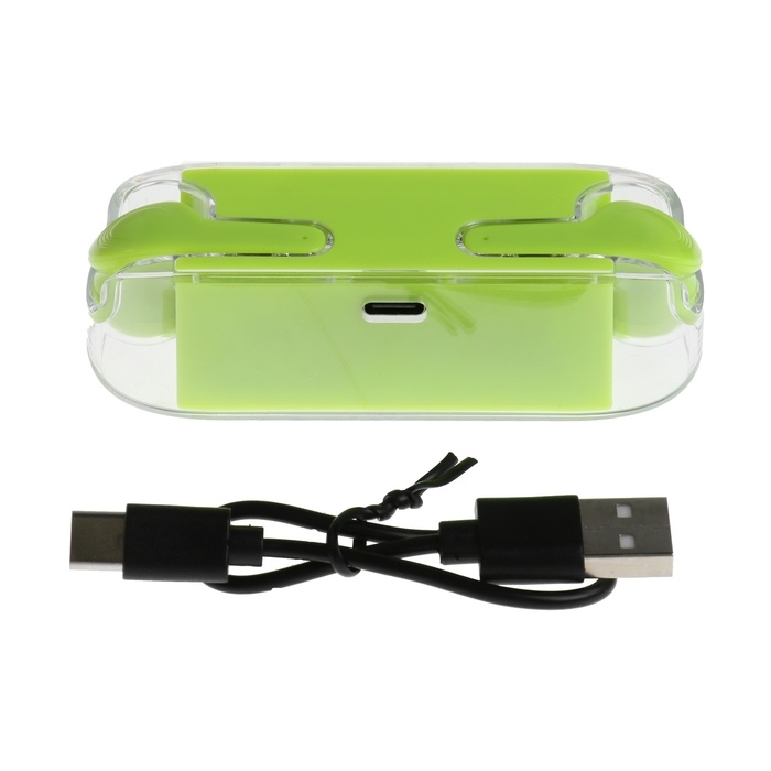 Наушники беспроводные M-12 Max, TWS, вкладыши, BT 5.0, 30/200 мАч, прозрачные, зелёные Наушники беспроводные M-12 Max, TWS, вкладыши, BT 5.0, 30/200 мАч, прозрачные, зелёные