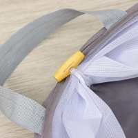 Корзина для белья Доляна, складная, 35&times;35&times;43 см, цвет белый