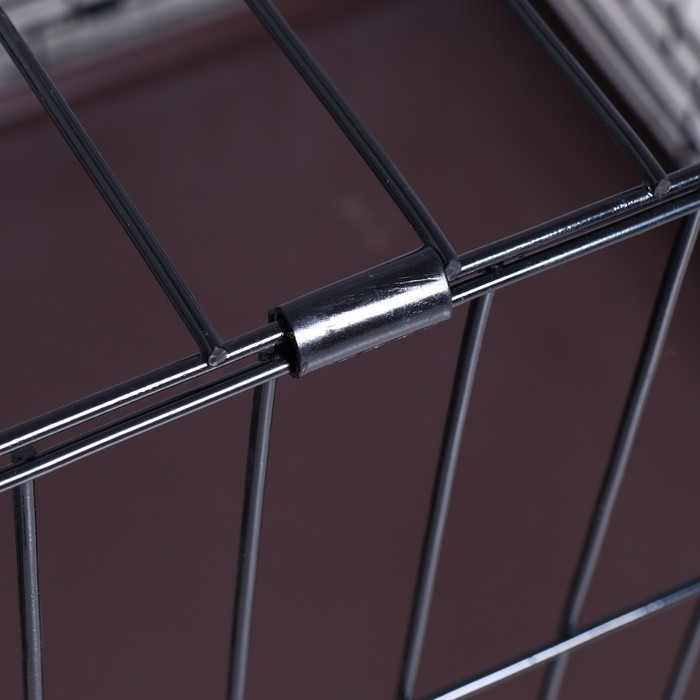 Клетка для собак №5 с поддоном, складная, 111 х 74 х 80 см