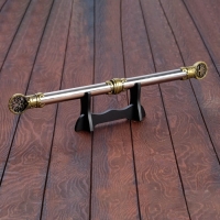 Сувенирный кинжал 2в1, на подставке, рукоять под голографию, наконечник с лотосом, 59 см Сувенирный кинжал 2в1, на подставке, рукоять под голографию, наконечник с лотосом, 59 см