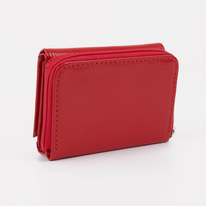 Кошелёк женский на кнопке, цвет красный Кошелёк женский на кнопке, цвет красный