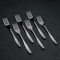 Вилка десертная &laquo;Уралочка&raquo;, длина 17,5 см, толщина 2 мм, цвет серебряный