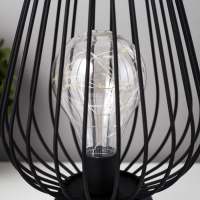 Ночник "Арти" LED от батареек 3хАА черный 15х15х25 см RISALUX Ночник "Арти" LED от батареек 3хАА черный 15х15х25 см RISALUX