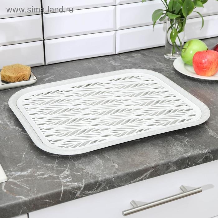 Поднос с вкладышем для сушки посуды &laquo;Колос&raquo;, 45,5&times;36 см, цвет МИКС