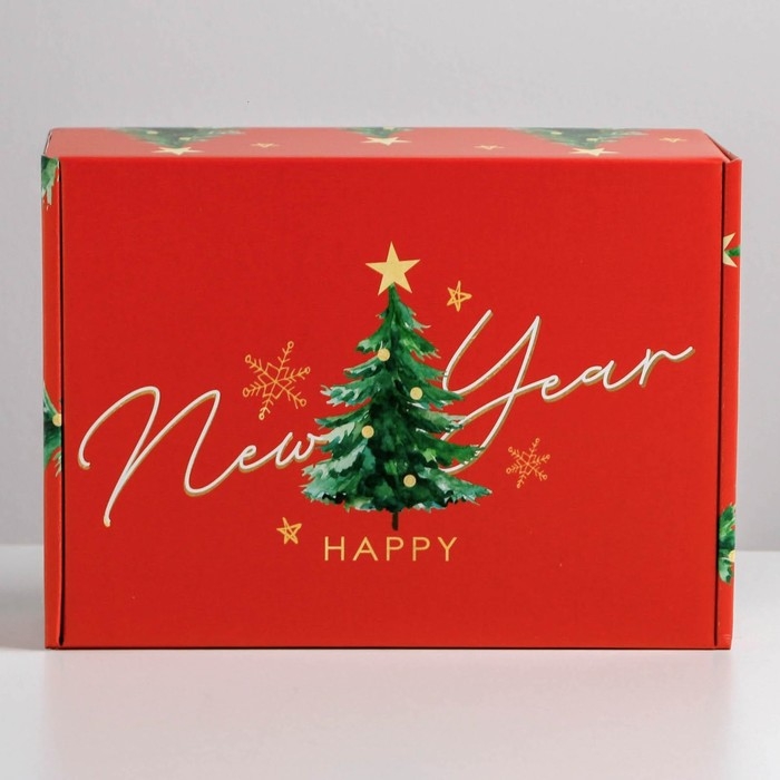 Коробка подарочная новогодняя складная &laquo;Волшебство&raquo;, 30,7 х 22 х 9,5 см, Новый год